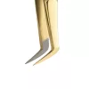 Szempilla csipesz, Favorite Nano, golden bronze