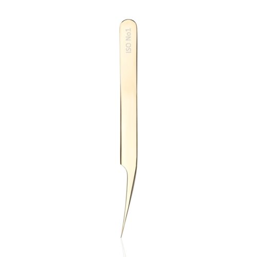 Szempilla csipesz, ISO no1, gold