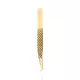 Volume szempilla csipesz, Lovesty bordázott, golden bronze