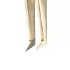 Szempilla csipesz, Nano Pickup bordázott, golden bronze