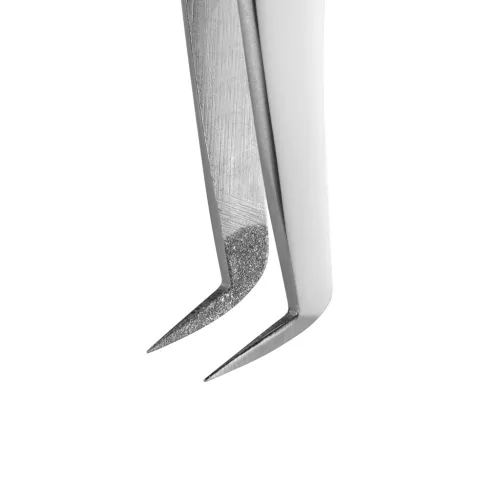 Szempilla csipesz, Mega Volume Diamond Duck Slim 75°, Vicushka Lashes, silver