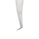 Szempilla csipesz, Expert Volume Duck Slim 75°, Vicushka Lashes, silver