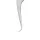 Szempilla csipesz, Professional Volume 6mm 75°, Vicushka Lashes, silver